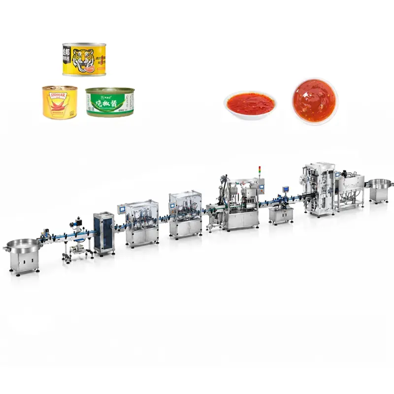 Chili Sauce Small Tin Can Packaging Line 2 Chili Sauce Small Tin Can Packaging Line 1