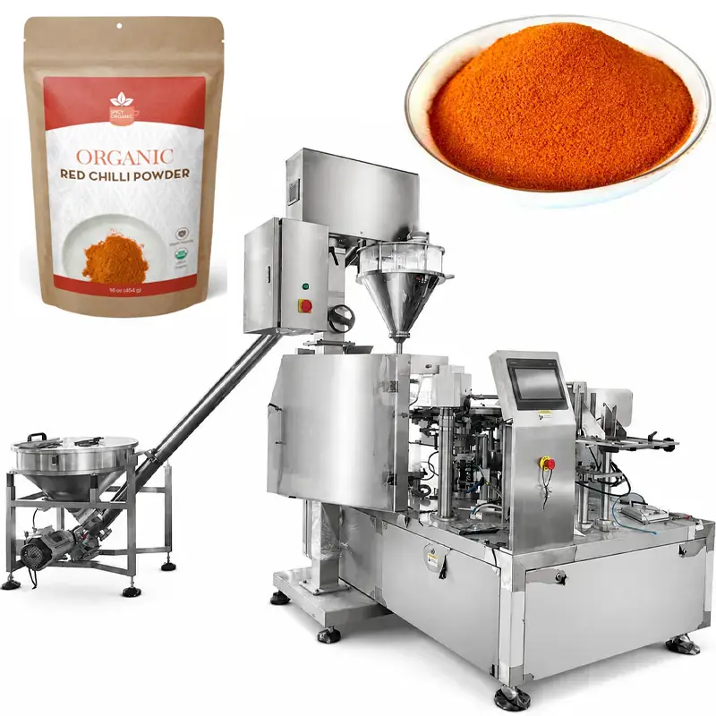 Chili amp Spice Powder Packing Machine with Auger Filler