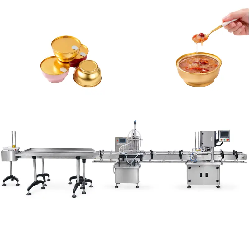 Fully Automatic Sweet Soup Small Bowl Filling and Sealing Packaging Machine 5 Fully Automatic Sweet Soup Small Bowl Filling and Sealing Packaging Machine 6