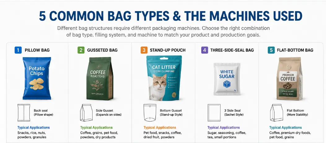 How to Choose a Packaging Machine Based on Your Bag Type A Practical Guide 拷贝
