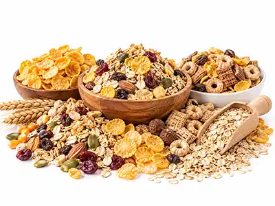 mixed nuts & cereal packaging
